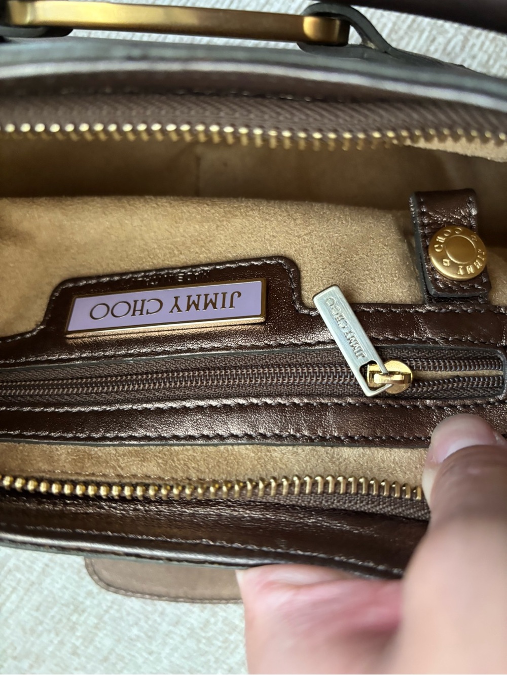 Metallic Bronze Jimmy Choo Bag - Picture 7 of 10